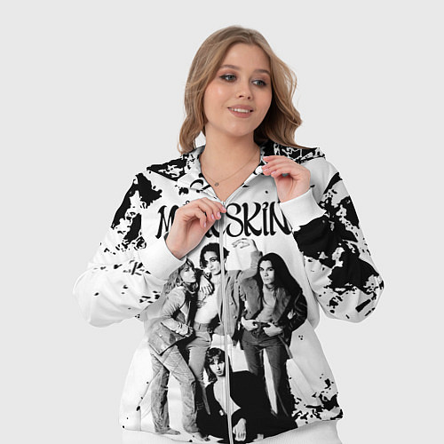 Женский костюм Maneskin Монэскин, рок - группа / 3D-Белый – фото 3
