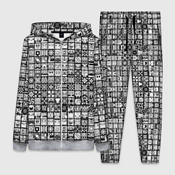 Женский костюм Geometry Dash: BW Pattern