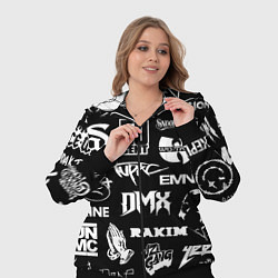 Женский 3D-костюм RAP & HIP HOP LOGOS, цвет: 3D-черный — фото 2