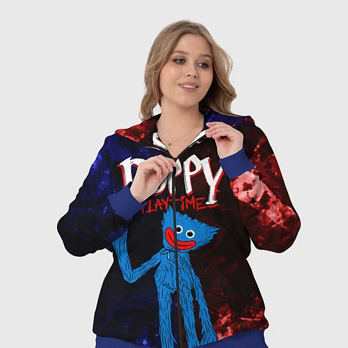 Женский костюм Poppy Playtime / 3D-Синий – фото 3