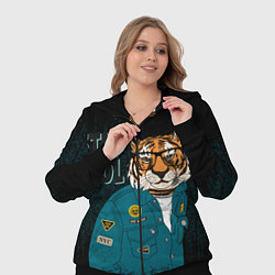 Женский 3D-костюм Крутой фурри тигр, цвет: 3D-черный — фото 2