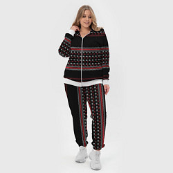 Женский 3D-костюм НОВОГОДНИЙ ПАТТЕРН SWEATER, цвет: 3D-белый — фото 2