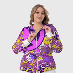 Женский 3D-костюм Психоделика Существа Знаки, цвет: 3D-белый — фото 2