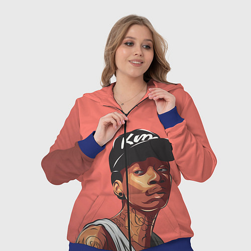 Женский костюм Wiz Khalifa Art / 3D-Синий – фото 3