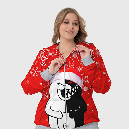 Женский костюм НОВОГОДНИЙ MONOKUMA / 3D-Меланж – фото 3