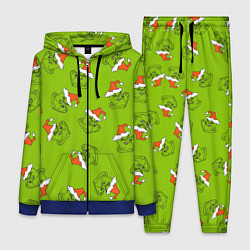 Женский 3D-костюм Гринч Укротитель рождества, цвет: 3D-синий