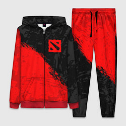 Женский костюм DOTA 2 RED LOGO, БРЫЗГИ КРАСОК