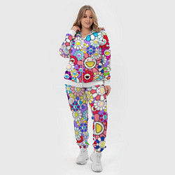 Женский 3D-костюм Цветы Takashi Murakami, цвет: 3D-белый — фото 2
