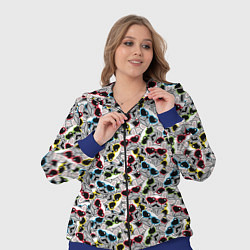 Женский 3D-костюм Модные Собачки, цвет: 3D-синий — фото 2