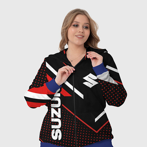 Женский костюм Suzuki SPORT / 3D-Синий – фото 3
