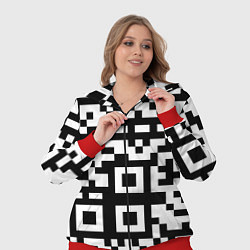 Женский 3D-костюм Qr codeкуаркод, цвет: 3D-красный — фото 2