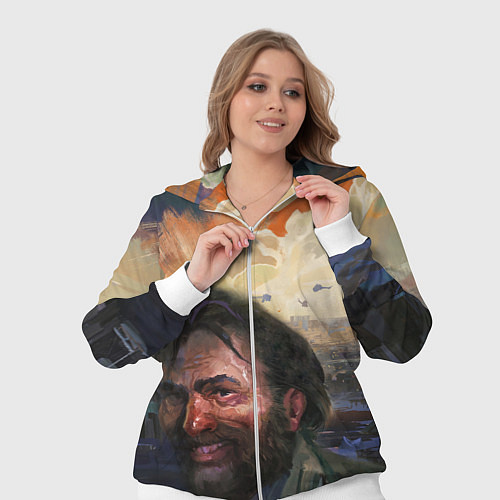 Женский костюм Disco Elysium Harrier Du Bois / 3D-Белый – фото 3