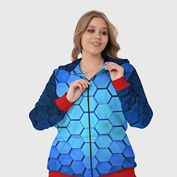 Женский 3D-костюм Неоновые 3D ПЛИТЫ, цвет: 3D-красный — фото 2