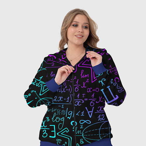 Женский костюм НЕОНОВЫЕ ФОРМУЛЫ NEON FORMULAS / 3D-Синий – фото 3