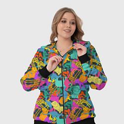 Женский 3D-костюм Красочные Животные, цвет: 3D-черный — фото 2