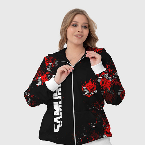 Женский костюм КИБЕРПАНК 2077 SAMURAI CYBERPUNK 2077 / 3D-Белый – фото 3