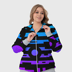 Женский 3D-костюм Неоновая геометрия Neon, цвет: 3D-меланж — фото 2