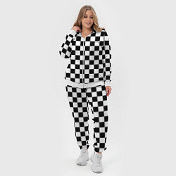 Женский 3D-костюм Chess Squares Cubes, цвет: 3D-белый — фото 2