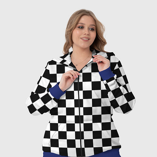 Женский костюм Chess Squares Cubes / 3D-Синий – фото 3