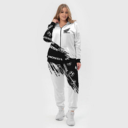 Женский 3D-костюм Honda sport pattern, цвет: 3D-черный — фото 2