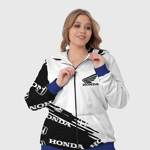 Женский костюм Honda sport pattern / 3D-Синий – фото 3