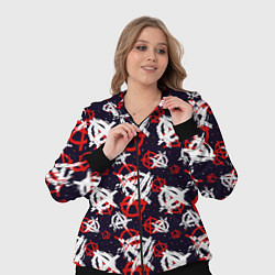 Женский 3D-костюм Анархия текстура, цвет: 3D-черный — фото 2