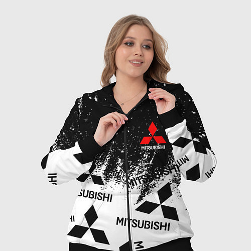 Женский костюм Mitsubishi black & white / 3D-Черный – фото 3