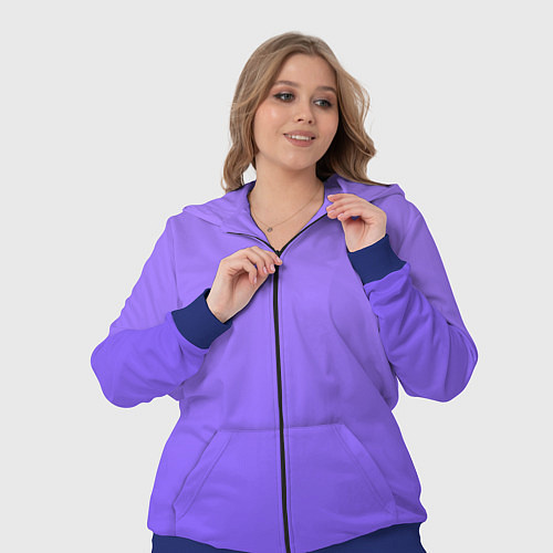 Женский костюм Красивый фиолетовый светлый градиент / 3D-Синий – фото 3