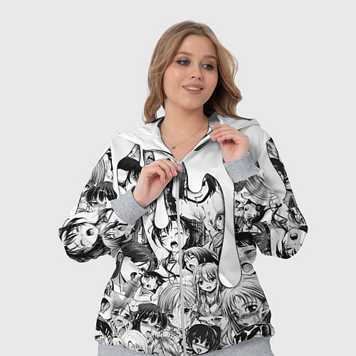 Женский костюм АХЕГАО - AHEGAO ПОДТЕКИ / 3D-Меланж – фото 3