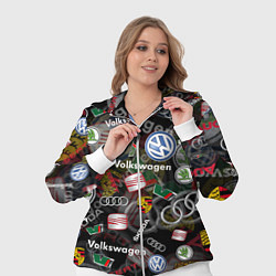 Женский 3D-костюм Volkswagen Group AUDI VW SEAT PORSCHE SKODA, цвет: 3D-белый — фото 2