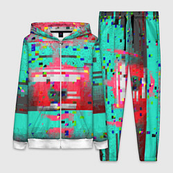 Женский 3D-костюм Fashion glitch 2088, цвет: 3D-белый