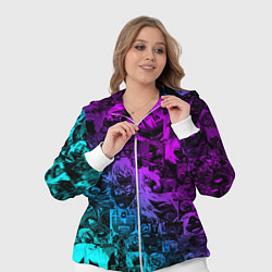 Женский 3D-костюм AHEGAO NEON GIRL НЕОНОВЫЙ АХЕГАО, цвет: 3D-белый — фото 2