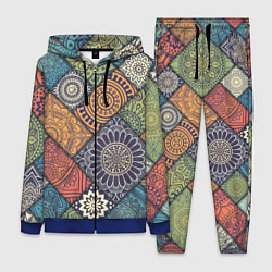 Женский 3D-костюм Mandala-pattern, цвет: 3D-синий