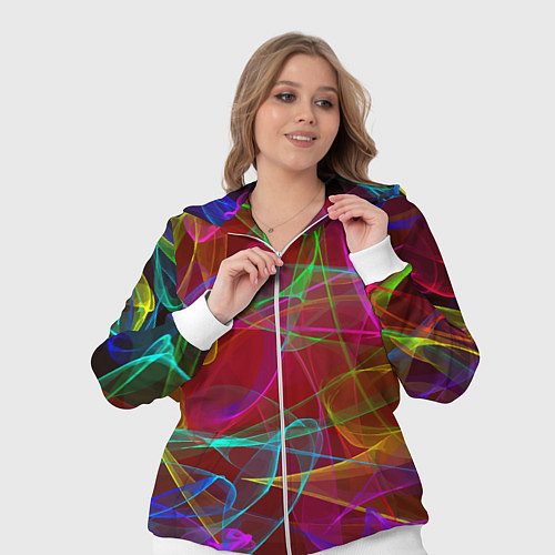 Женский костюм Color neon pattern Vanguard / 3D-Белый – фото 3