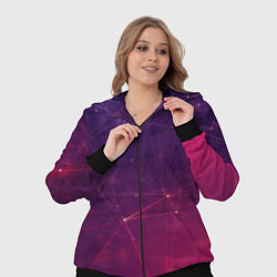 Женский 3D-костюм Абстрактные взаимосвязанные линии, цвет: 3D-черный — фото 2