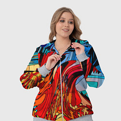 Женский 3D-костюм Abstract color pattern Fashion 2022, цвет: 3D-меланж — фото 2