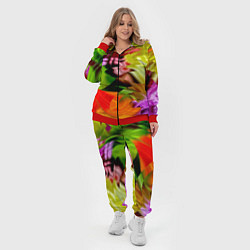 Женский 3D-костюм Разноцветная абстрактная композиция Лето Multi-col, цвет: 3D-красный — фото 2