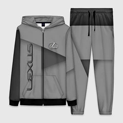 Женский 3D-костюм Lexus - серая абстракция, цвет: 3D-черный