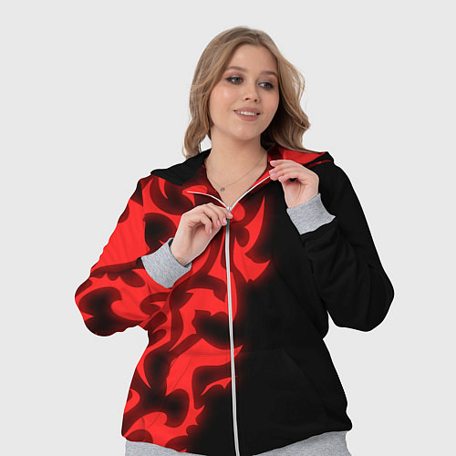 Женский костюм КРАСНЫЙ ЩИТ ПРОКЛЯТЫЙ / 3D-Меланж – фото 3