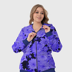 Женский 3D-костюм Хризантемы Сhrysanthemums, цвет: 3D-синий — фото 2