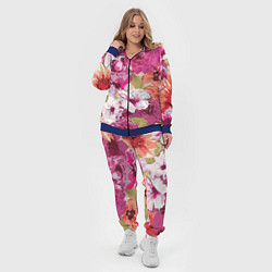 Женский 3D-костюм Красочный цветочный паттерн Лето Fashion trend 202, цвет: 3D-синий — фото 2