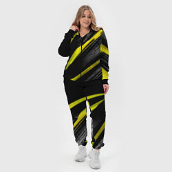 Женский 3D-костюм Жёлтая и Чёрная Масляная Краска, цвет: 3D-черный — фото 2