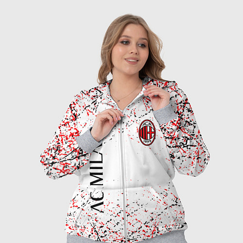 Женский костюм Ac milan logo / 3D-Меланж – фото 3