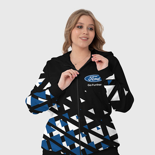 Женский костюм Ford треугольники / 3D-Черный – фото 3