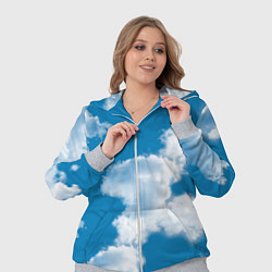 Женский 3D-костюм Небо в облаках, цвет: 3D-меланж — фото 2