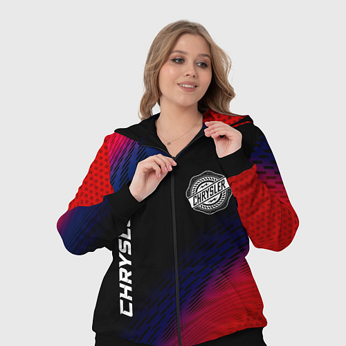 Женский костюм Chrysler красный карбон / 3D-Черный – фото 3