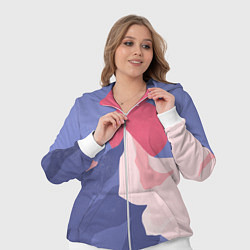 Женский 3D-костюм Пейзаж гор и леса в стиле ретро, цвет: 3D-белый — фото 2