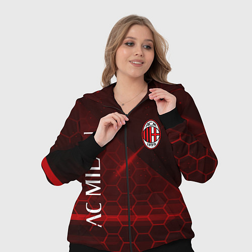 Женский костюм Ac milan Соты / 3D-Черный – фото 3