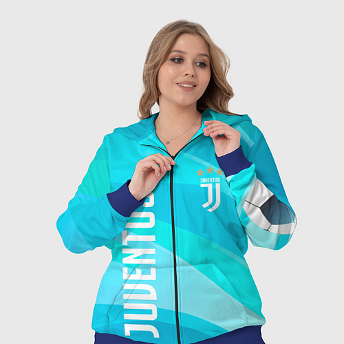 Женский костюм Ювентус Абстракция / 3D-Синий – фото 3