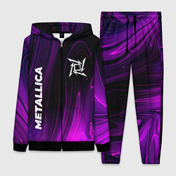 Женский 3D-костюм Metallica violet plasma, цвет: 3D-черный